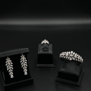 Era Zebha Bridal Full Set Accessories High Quality Simulated Diamonds