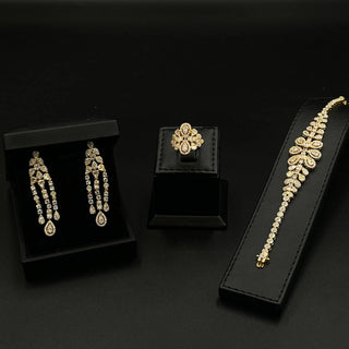 Era Fenal Gold plated Full Set High Quality Simulated Diamonds